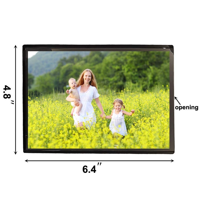 Sooyee 15 Pack Magnet Photo Frame Refrigerator 4X6,Magnetic Picture Holder, Magnetic Picture Frame Fridge(Black) - Image 3